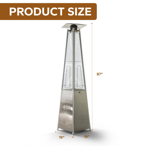 FANGFLOWER 42000 BTU Propane Standing Patio Heater Wayfair